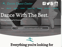 Tablet Screenshot of encoredancecenter.com